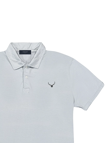 Polo Punto Camiseta Gris - Imagen 3
