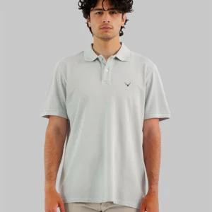 Polo Punto Piqué Gris