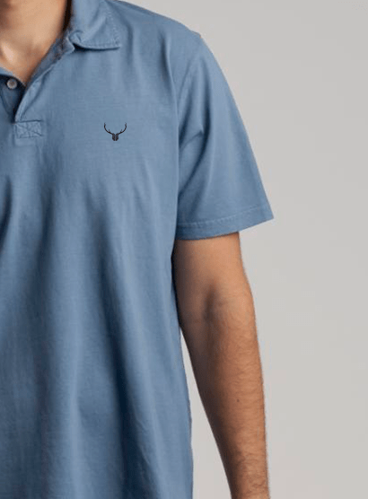 Polo Punto Camiseta Azul - Imagen 4