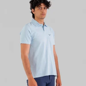 Polo Punto Camiseta Celeste