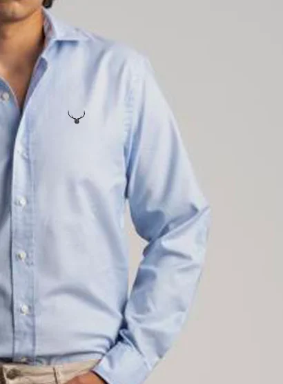 Camisa Oxford Azul - Imagen 3