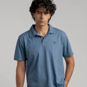 Polo Punto Camiseta Azul