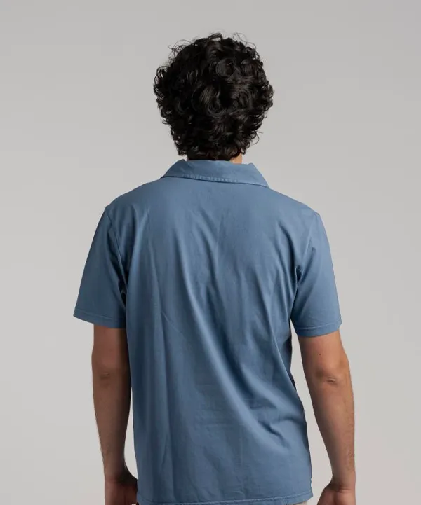 Polo Punto Camiseta Azul - Imagen 2