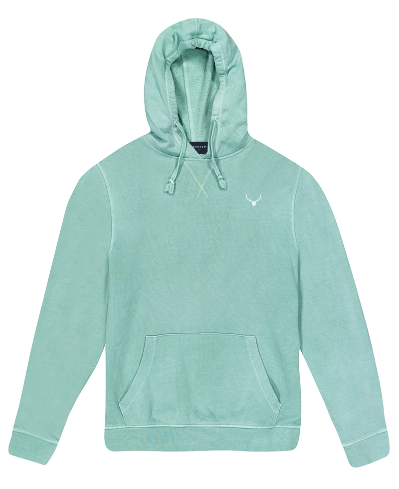 Sudadera verde con gorro